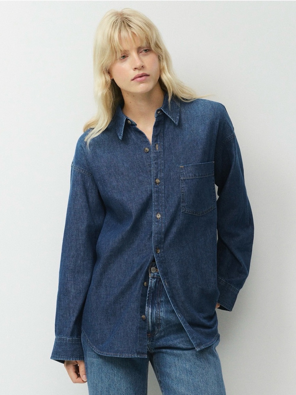 Denim Forum The '80s Comfy Denim Shirt